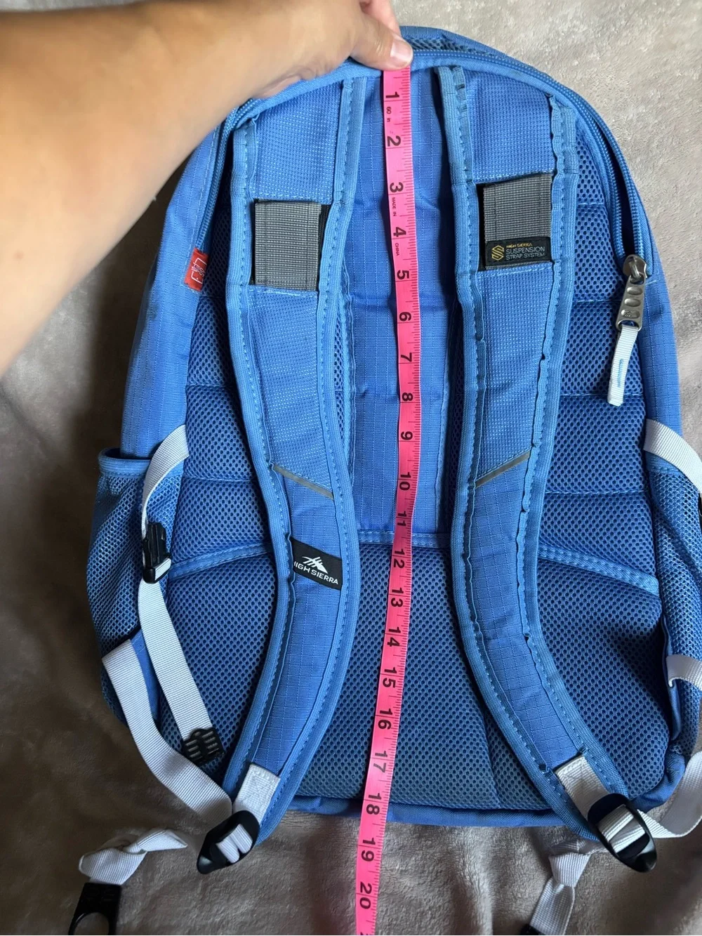 High Sierra Periwinkle Blue Backpack Many Compartments School Ready Big